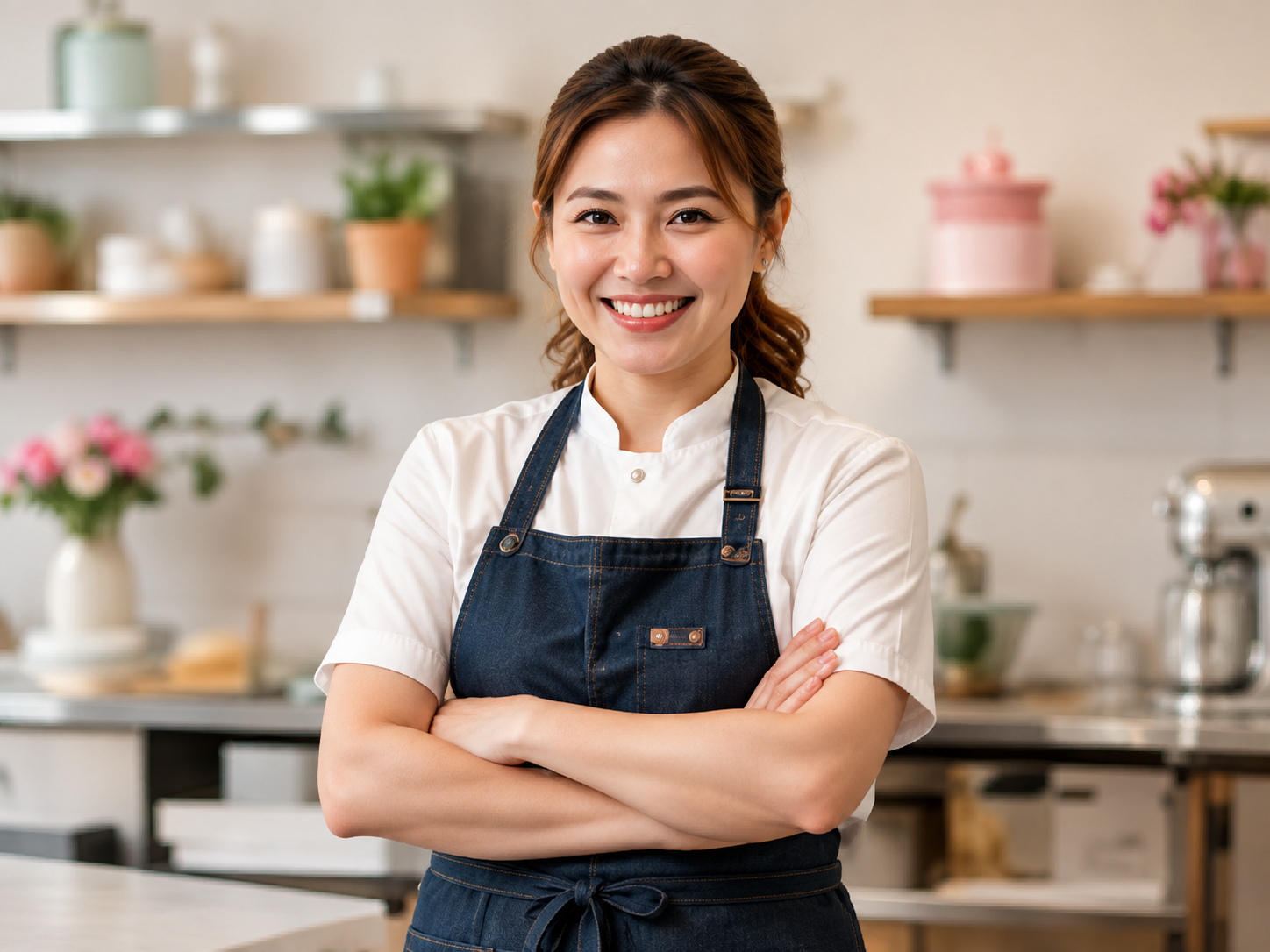The tasteNsee founder in her bakery