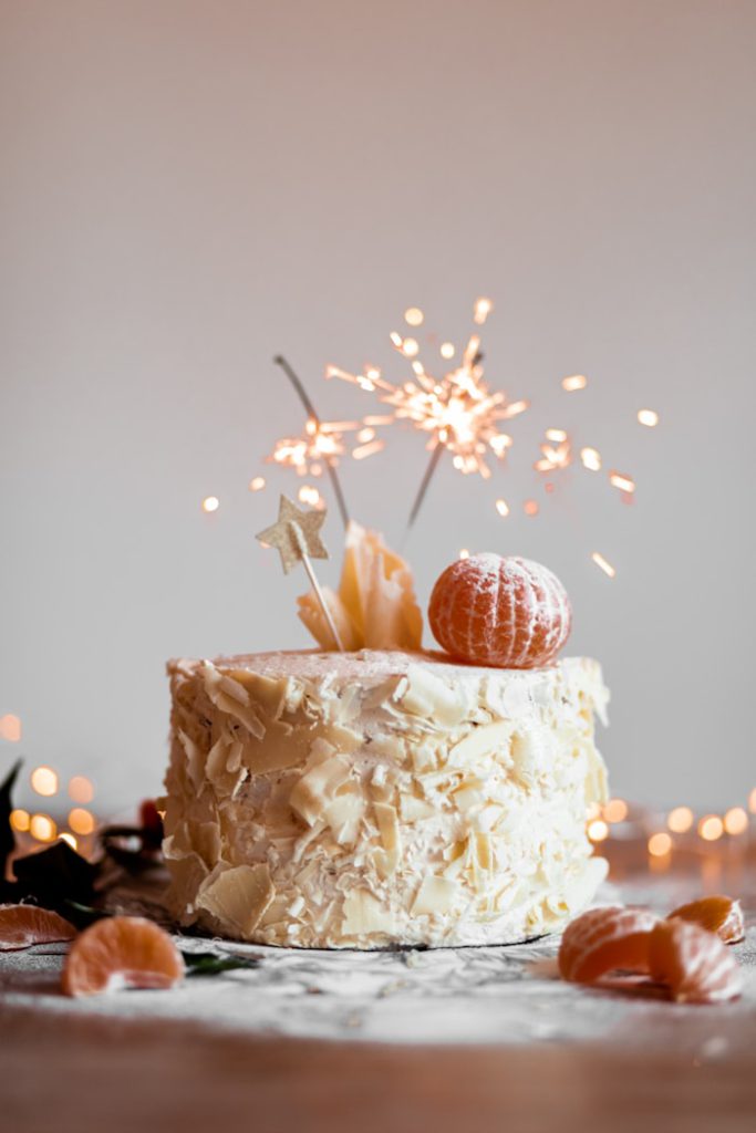 Sparkling celebration birthday cake